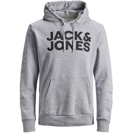 JACK & JONES Corp Logo Kapuzenpullover Black / Print Large Print / W Black M