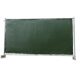 boni-shop Bauzaunplane 1,76 x 3,41 m Grün