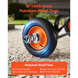 Vevor Bollerwagen 680 kg Kippbar