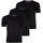 Boss T-Shirt RN 3P Classic - Schwarz Baumwolle unifarben, schwarz, NOS