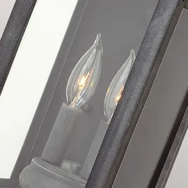 Elstead Lighting Außenwandleuchte Aluminium 45,1 cm 2-fach grau