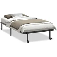 vidaXL Bettgestell 100 x 200 cm Schwarz