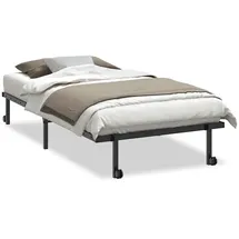 vidaXL Bettgestell 100 x 200 cm Schwarz