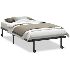 vidaXL Bettgestell 100 x 200 cm Schwarz