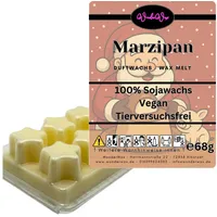 WonderWax Duftwachs WonderWax® Duftwachs Weihnachten 6 Sterne, (Marzipan), Duftrichtung: Mandel & Marzipan