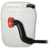 plasteo® 20 L Wasserkanister mit Ausgießer flexibel lang, DIN 61