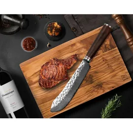 Wakoli Fleischmesser 20 cm Nussbaum Damast