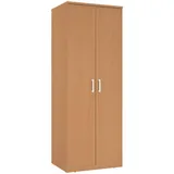 Xora Kleiderschrank, Buche, Holzwerkstoff, 1 Fächer, 72x194x54 cm, Beimöbel erhältlich, Schlafzimmer, Kleiderschränke, Drehtürenschränke