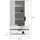 Möbel Boss Wäscheschrank Kopenhagen 80 x 140 x 37 cm Weiß