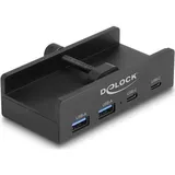 DeLock 64262 Schnittstellen-Hub USB 2.0 Type-A 5000 Mbit/s Schwarz