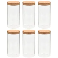 VidaXL Vorratsgläser mit Korkdeckel 6 Stk. 1400 ml
