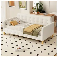 MODFU Schlafsofa Tagesbett, Knopfnagelverzierung, einfach und stilvoll, Hausbett 90*200cm, ohne Matratze beige