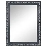 Mirrors and More Rahmenspiegel Tanja 55 x 70 cm Schwarz/Silber
