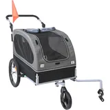 Hundeanhänger 2in1 Fahrradanhänger Hundebuggy Jogger Anhänger faltbar 40kg