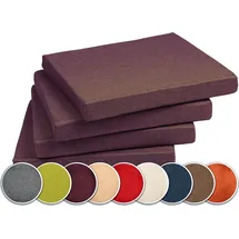 sunnypillow Sitzauflage 40 x 40 x 5 cm lila 4-tlg.