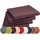 sunnypillow Sitzauflage 40 x 40 x 5 cm lila 4-tlg.