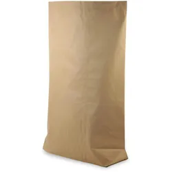 Hypafol Bio Papier Müllbeutel | abbaubare, unbedruckte Biomüllbeutel | ohne Plastik | 2-lagig, Tüten mit 120 L | 700x950+220 mm, 50 Stück