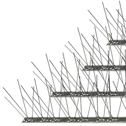 Niederberg Metall Taubenabwehr Spikes - 300cm Edelstahl - Tauben Abwehrleiste Vogel Abwehr Spikes