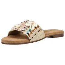 LAZAMANI Lazamani Pantoletten Leder/Textil Pantolette weiß 40 EU