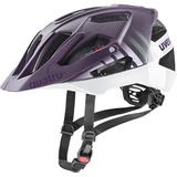 Uvex quatro cc - sicherer MTB-Helm für Damen und Herren - individuelle Größenanpassung - verstellbarer Schirm - plum - white matt 56-61