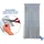 Maximex Türvorhang Insektenschutz 90 x 200 cm Grau/Weiß