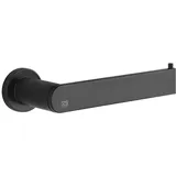 GESSI Emporio WC-Papierrollenhalter für Wandmontage senkrecht oder waagerecht, Farbe: Schwarz XL