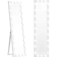 Homcom Ganzkörperspiegel 150 x 40 cm Weiß
