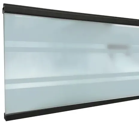 Elephant Modular EVO Design-Einsatz 21x180cm Glas, Leiste anthrazit