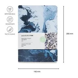 Miquelrius Notizbuch A5 blanko Blau