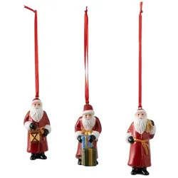 Nostalgic Ornaments Ornamente Santa Claus, Set 3tlg.