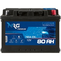 Autobatterie NRG 12V 80Ah Starterbatterie WARTUNGSFREI ersetzt 74Ah 75Ah 72Ah