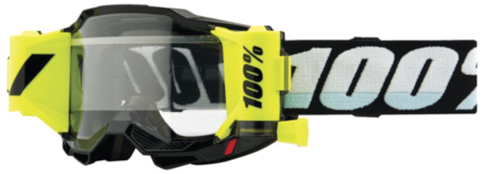 100% Accuri 2 Forecast Motorcross bril, zwart-geel, Eén maat