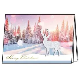Sigel Weihnachtskarten Snow Deer DIN A6, 10 St.