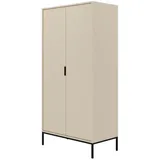 raumhirsch furniture Drehtürenschrank Austin 55 x 205 x 100 cm Schwarz