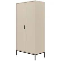 raumhirsch furniture Drehtürenschrank Austin 55 x 205 x 100 cm Schwarz