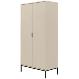 raumhirsch furniture Drehtürenschrank Austin 55 x 205 x 100 cm Schwarz