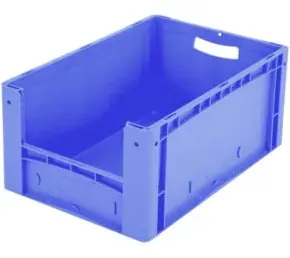 Bito Eurostapelbehälter XL Set / XL 64274 L600xB400xH270 mm, blau Etikett