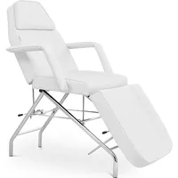 Physa, Massageliege + Massagesessel, Kosmetikliege Behandlungsliege Therapieliege 150 kg Weiss einstellbare Fussstütze