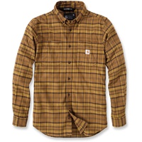 CARHARTT Flannel-Plaid, Hemd - Braun/Beige (B33) - S