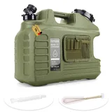 Umikk 13L Wasserkanister mit Hahn und Schraubdeckel/Toolkit, Wassertank für Wandern Camping Picknick Wohnwagen, Camping Wasserkanister, Wasserkanister BPA-frei,für Outdoor Reise Hause