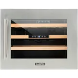 Klarstein Vinsider 24 Built-In Uno Einbau-Weinkühlschrank, 1 Zonen Getränkekühlschrank Klein, Kleiner Weinschrank 57L, Wein-Kühlschrank Klein mit Glastür, Indoor/Outdoor