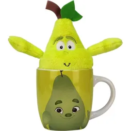 BEMIRO Birne Kuscheltier in Tasse 330 ml - ca. 19 cm