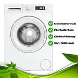 Waschmaschine 5kg mit 1000 Umin Frontlader Freistehend LED Display Startzeit NEU