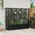 vidaXL Hochbeet mit Rankgitter und Dach 202 x 40 x 138 cm Schwarz
