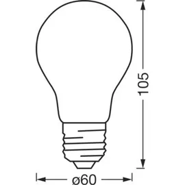 Osram Leuchtmittel E27 6W dimmbar warmweiß
