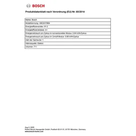 Bosch HBD635CS65 (HBG537BB4 + PIF645BB5E) Herdset groß AutoClean Ecoclean mit 60 cm Induktions Kochfeld
