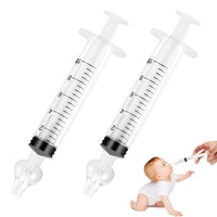 Clundoo Baby Nasendusche, 2 Stück Wiederverwendbare Nasenreiniger, Nasenspüler für Babys, Aus Silikon Sicherer und Komfortabel (Transparente Farbe)