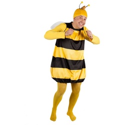 Maskworld Kostüm Willi Kostüm, Hochwertiges Lizenzkostüm aus der animierten TV-Serie ‚Biene Maja‘ gelb L