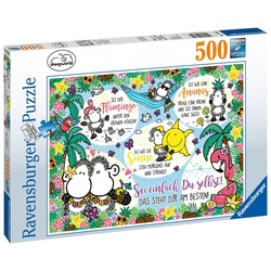 Ravensburger Puzzle 14830 Sheepworld Sei einfach du selbst! 500 Teile, 500 Puzzleteile, Made in Europe bunt