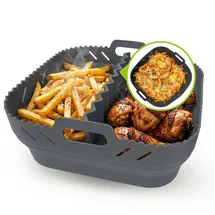 GOURMETmaxx Silikonform 21,2x21,2x8 cm grau